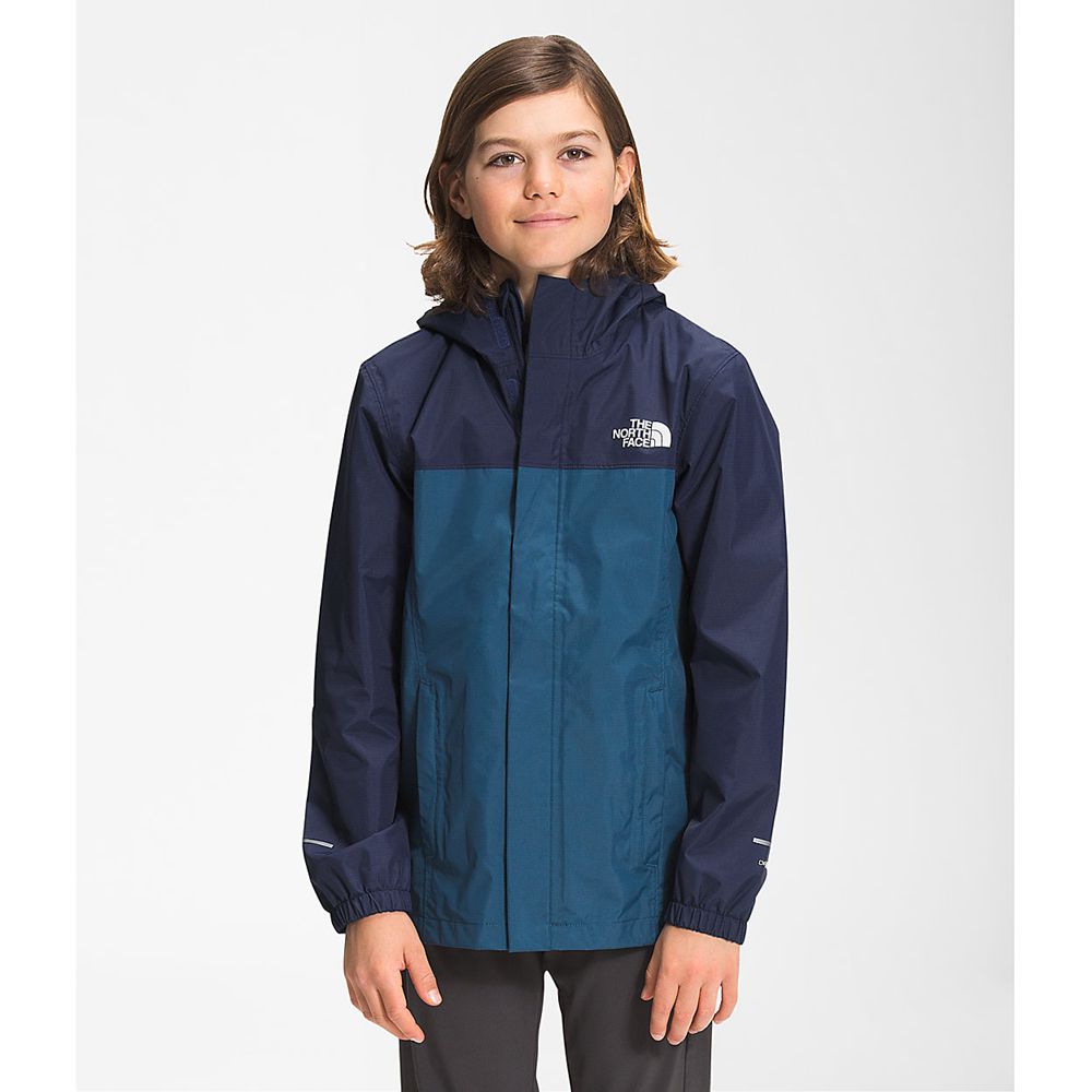 The North Face Waterproof Jackets Boys Australia - The North Face Resolve Reflective Blue (PTI-19085